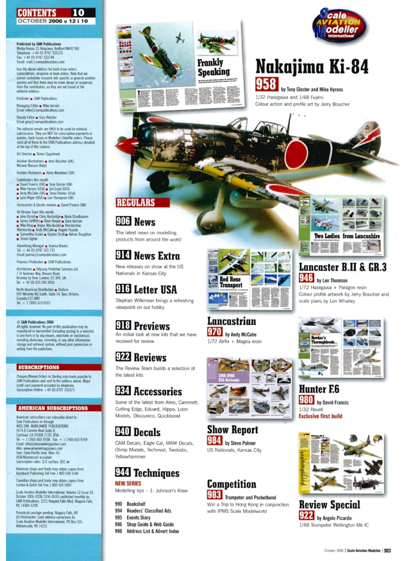 Scale Aviation Modeller International 2006-10